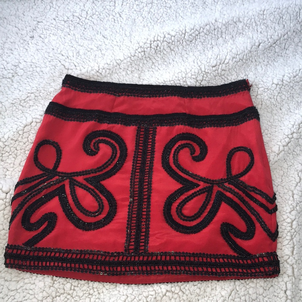 Karina grimaldi beaded skirt
